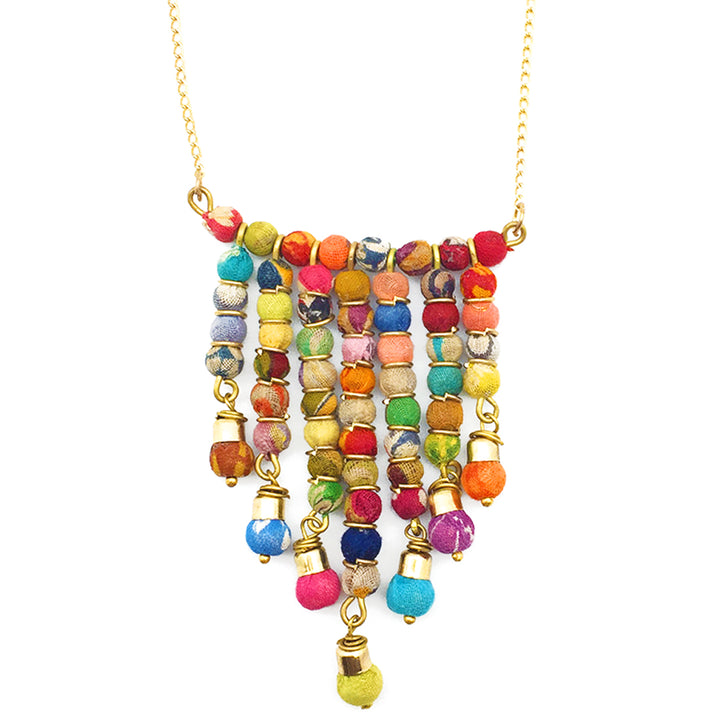 Aasha Bar Fringe Necklace