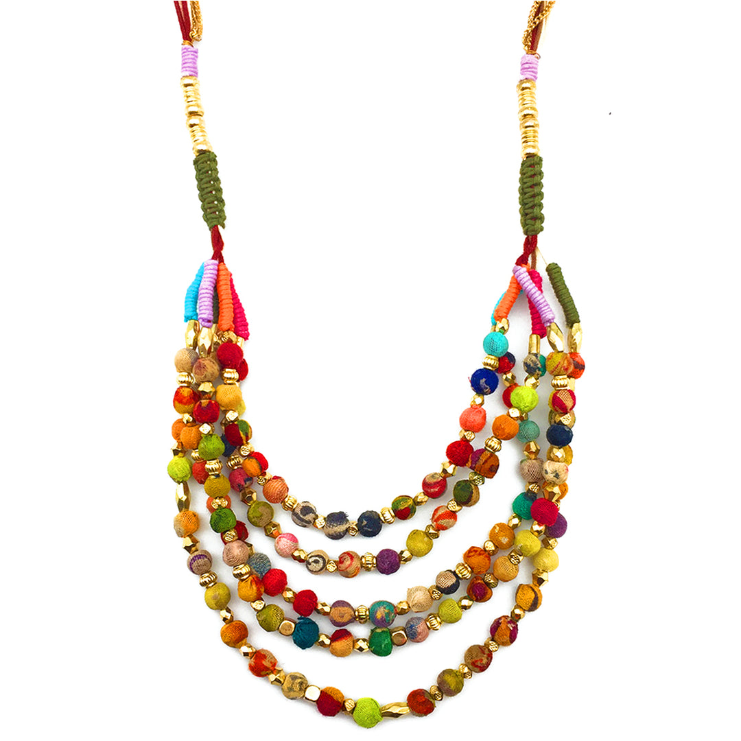 Aasha Layered Bib Necklace