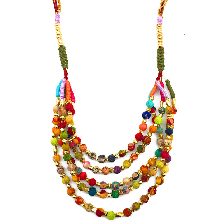 Aasha Layered Bib Necklace
