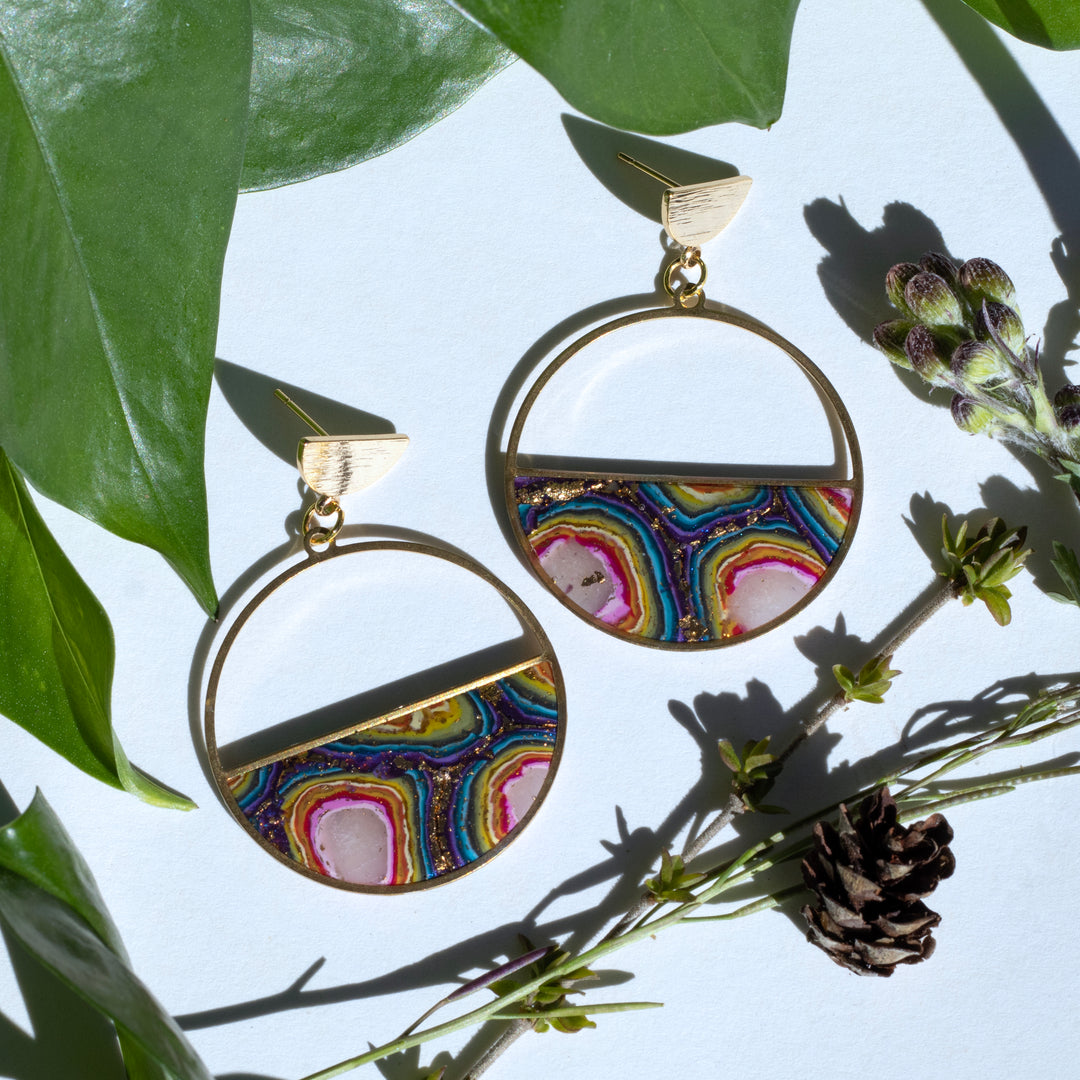 Ginger Sapp Jewelry - Half Fill Hoop