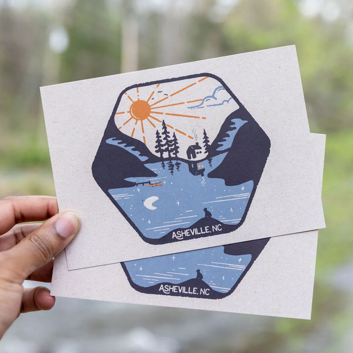 Asheville Reflection Postcard