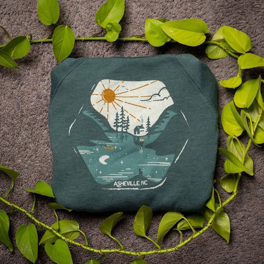 Asheville 'Reflection' Crewneck Sweatshirt