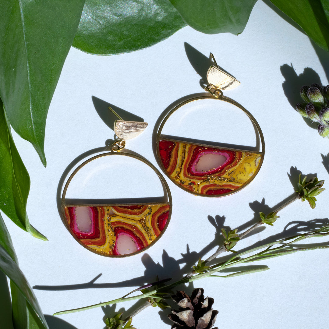 Ginger Sapp Jewelry - Half Fill Hoop