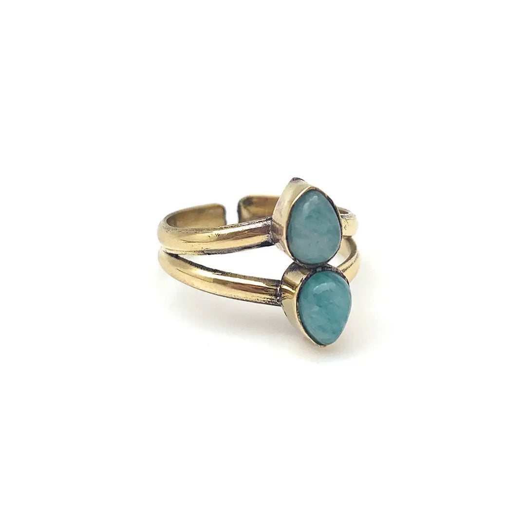 Dainty Gemstone Ring - Gold