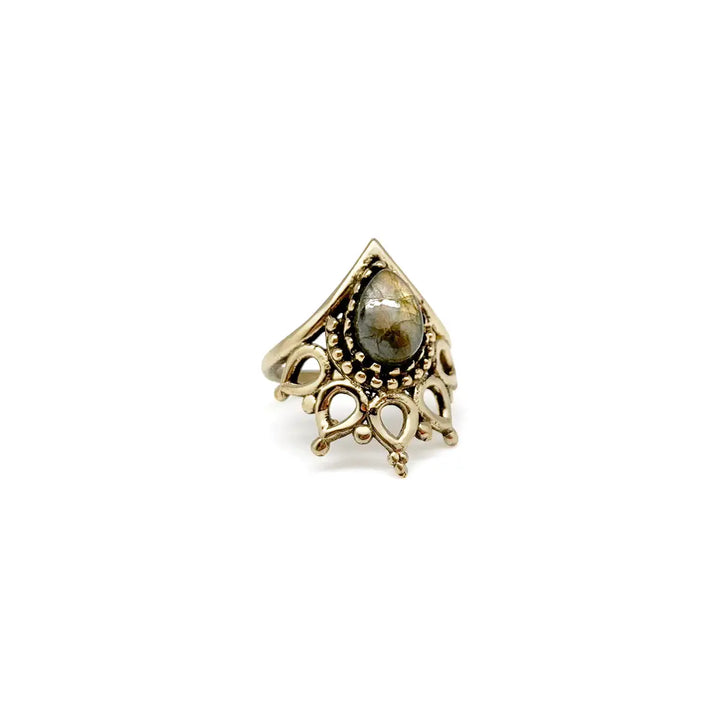 Dainty Gemstone Ring - Gold