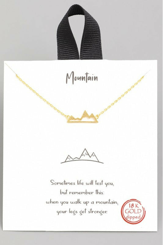 Dainty Mountain Range Necklace