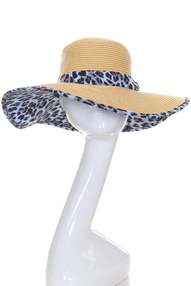 Leopard Print Sun Hat
