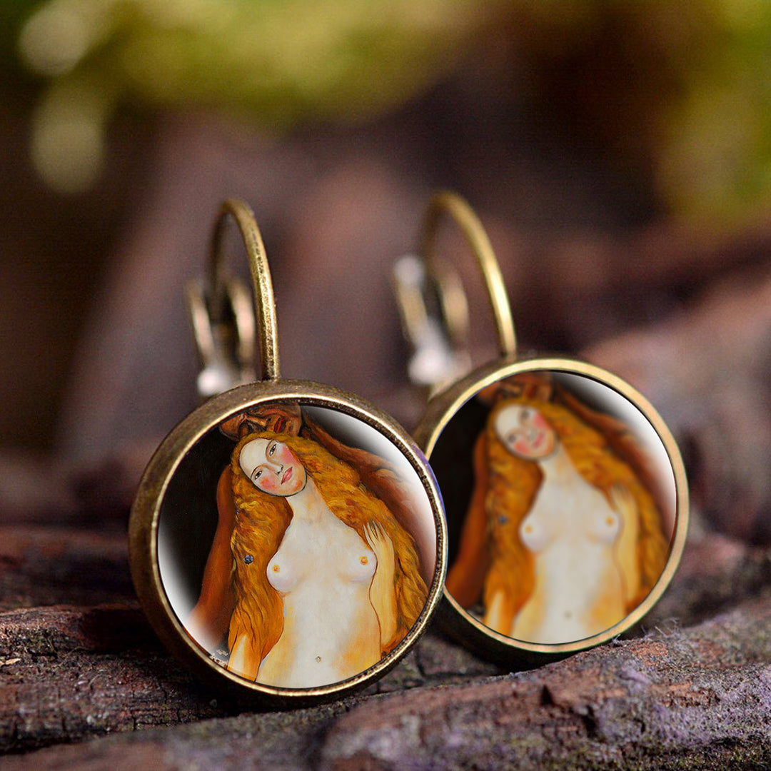 Painting Inspired Drop earrings