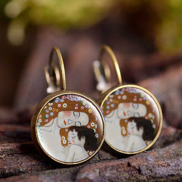 Painting Inspired Drop earrings