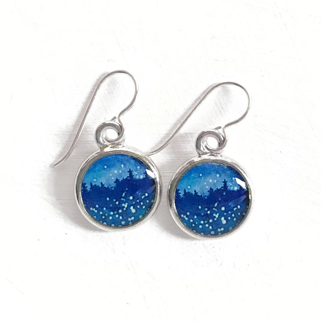 Seed & Sky Night Sky Earrings -Silver