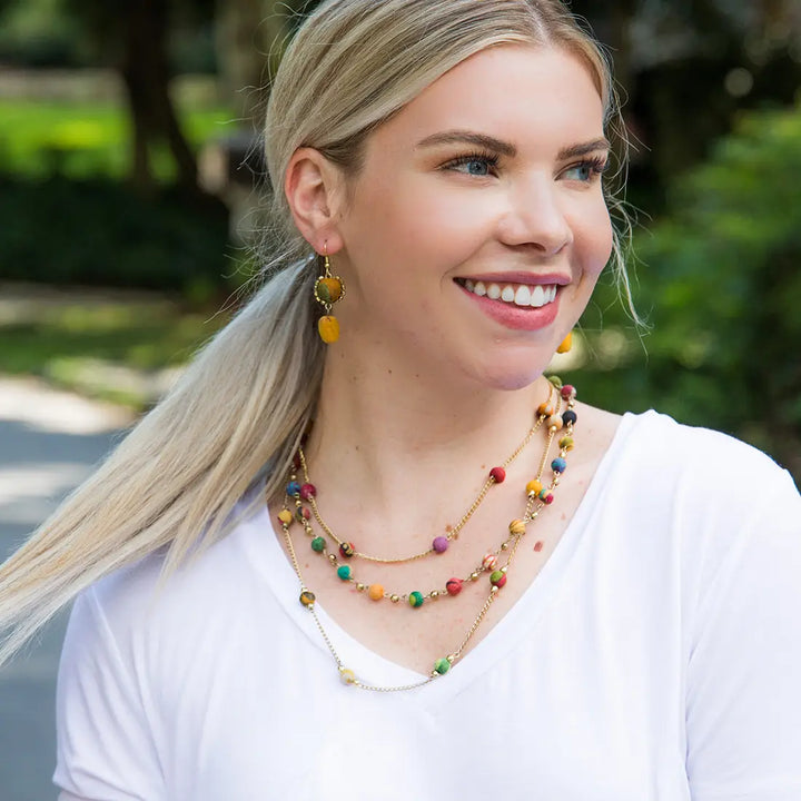 Aasha Multi Layered Beaded Necklace