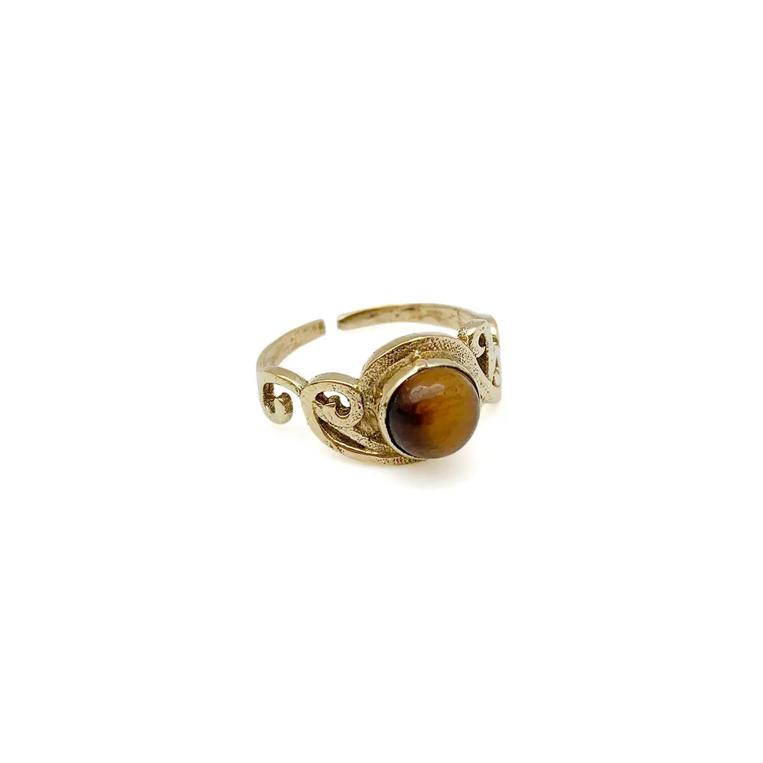 Dainty Gemstone Ring - Gold