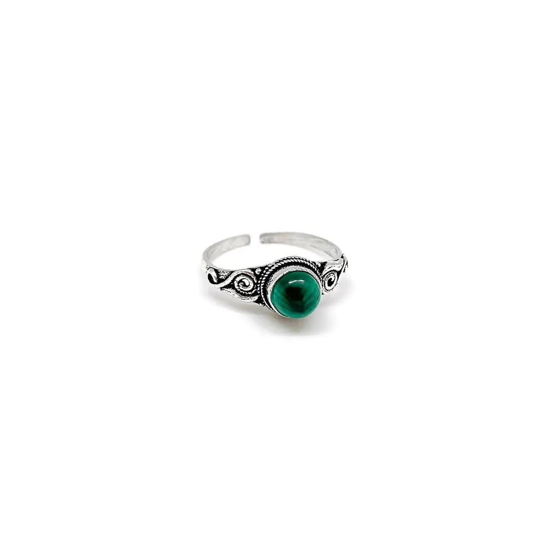 Dainty Gemstone Ring - Silver