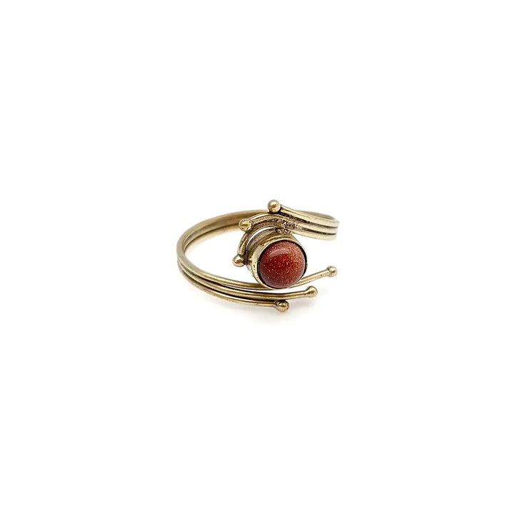 Dainty Gemstone Ring - Gold