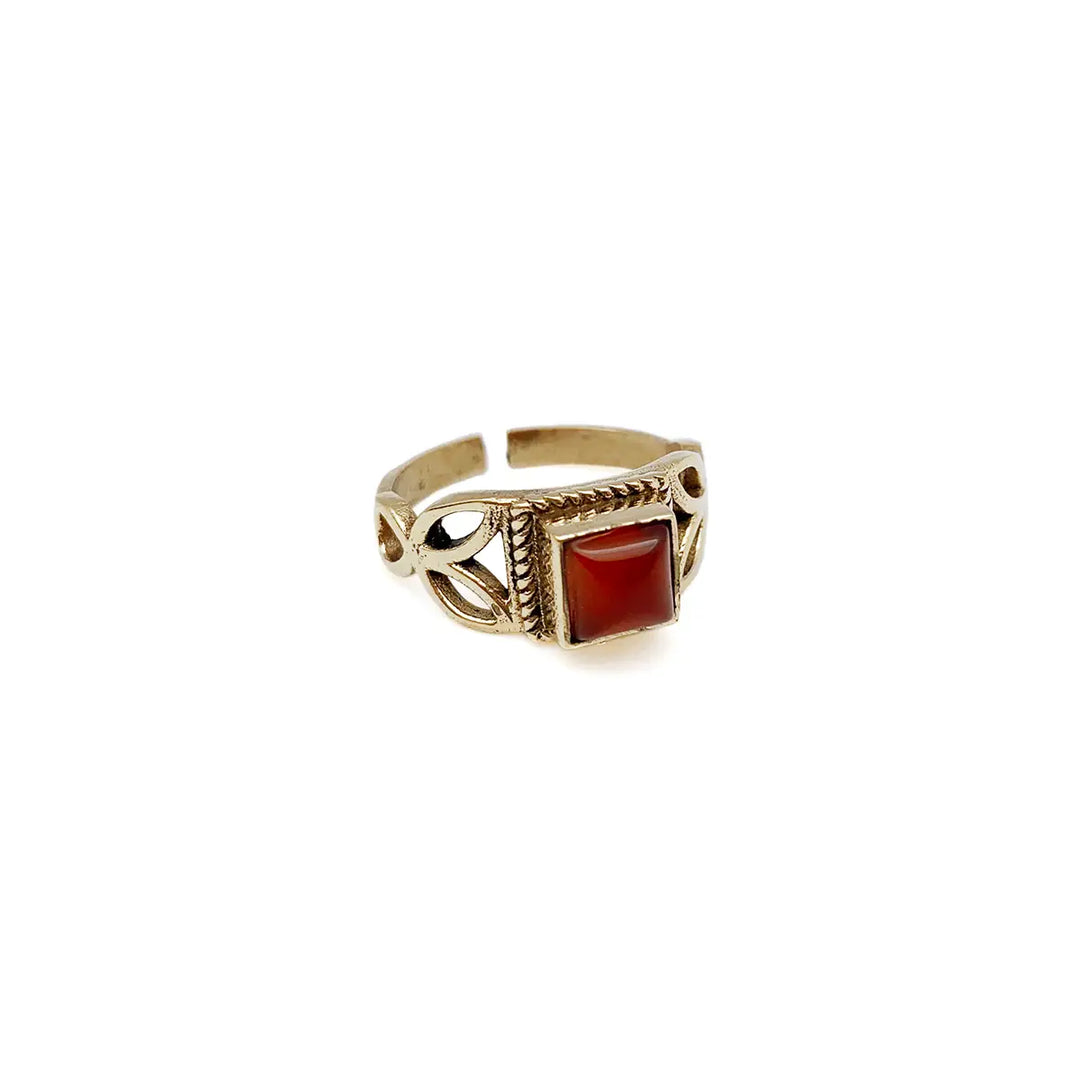 Dainty Gemstone Ring - Gold