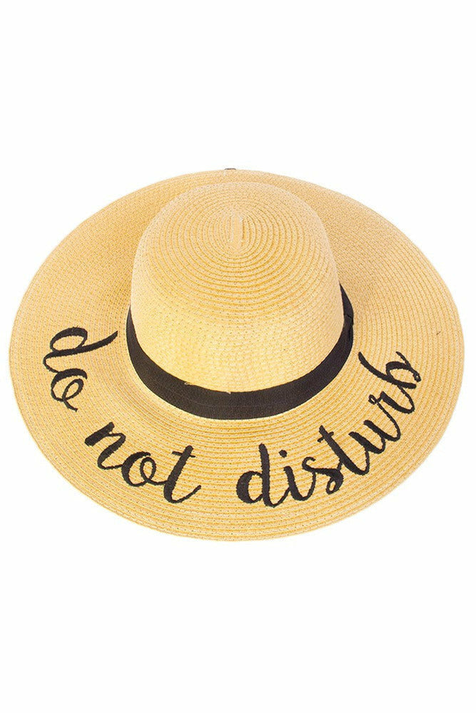 Embroidered Sun Hat