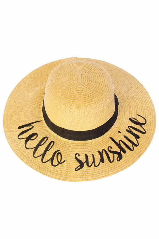 Embroidered Sun Hat