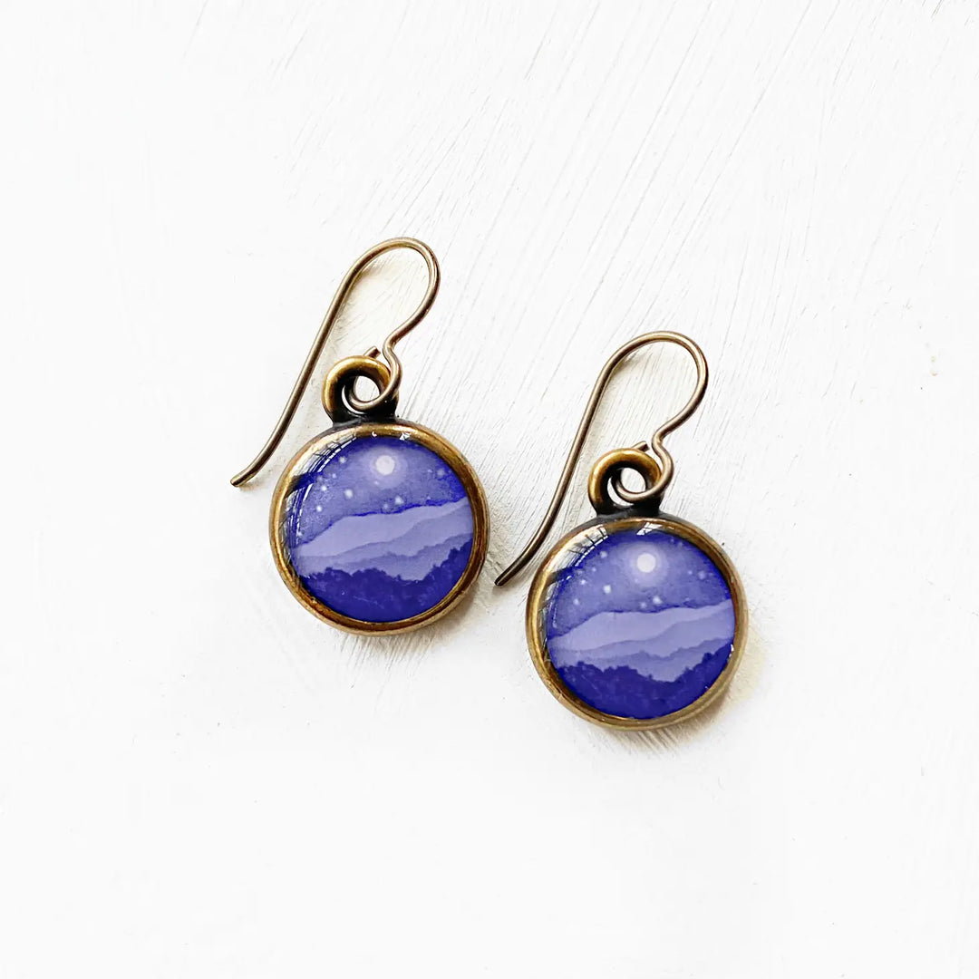 Seed & Sky 'Mountains At Night' Earrings
