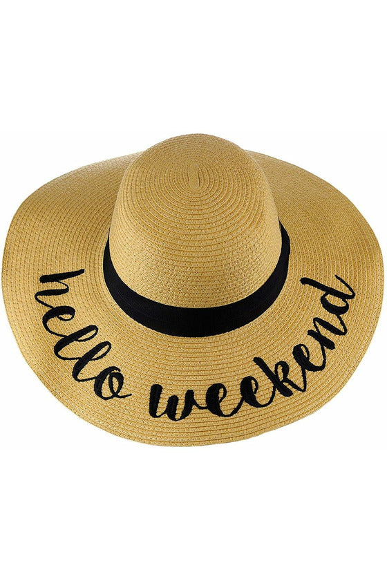 Embroidered Sun Hat