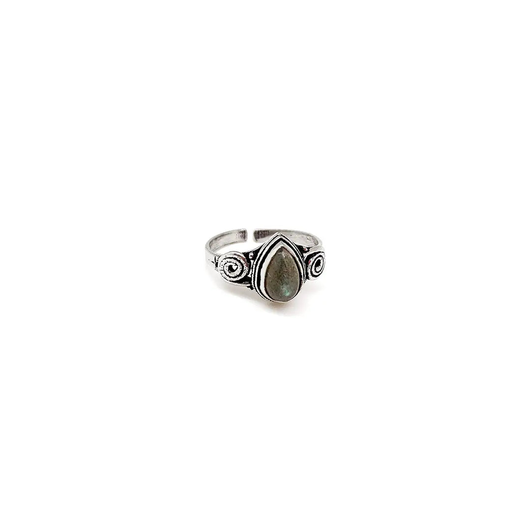 Dainty Gemstone Ring - Silver