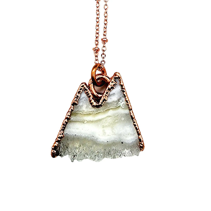 Merging Metals Mountain Necklace