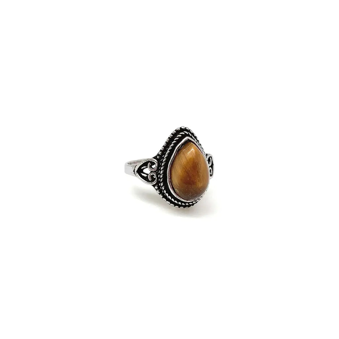 Dainty Gemstone Ring - Silver