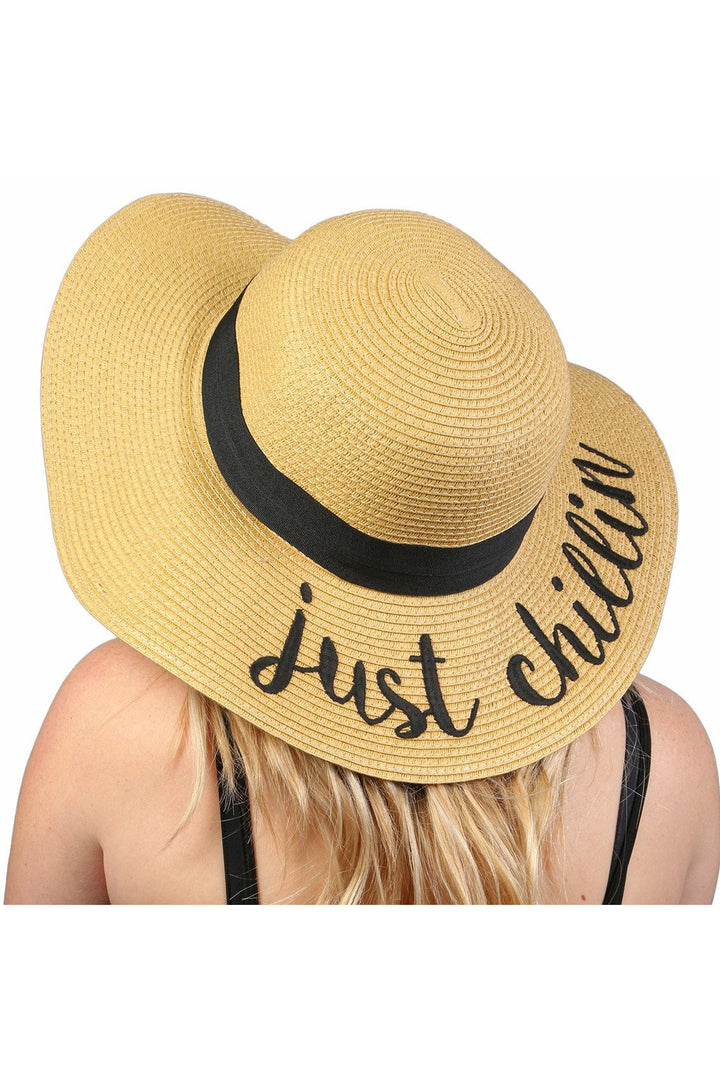 Embroidered Sun Hat
