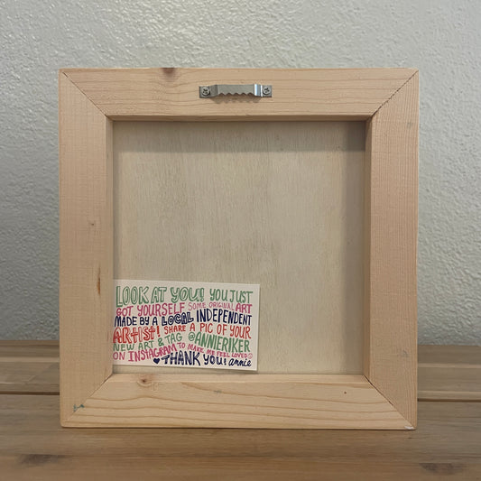 8" x 8" Motivational Words Block