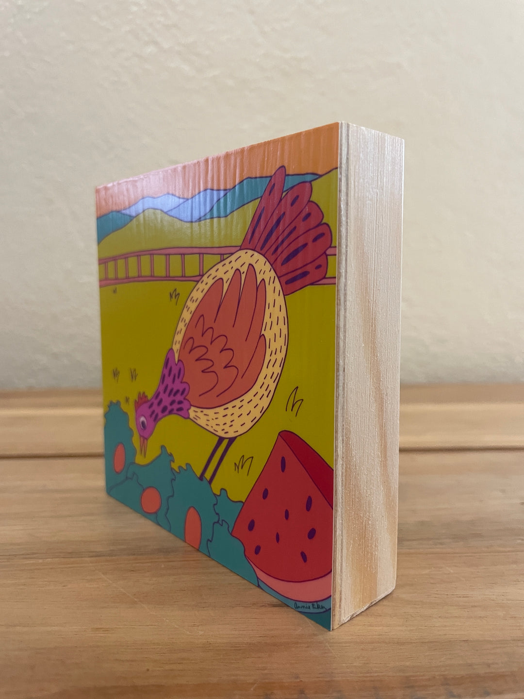 4" x 4" Asheville Inspired Art Block