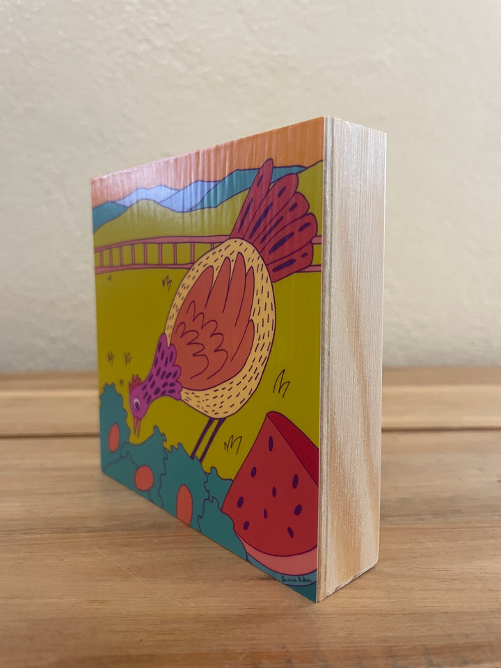 4" x 4" Asheville Inspired Art Block