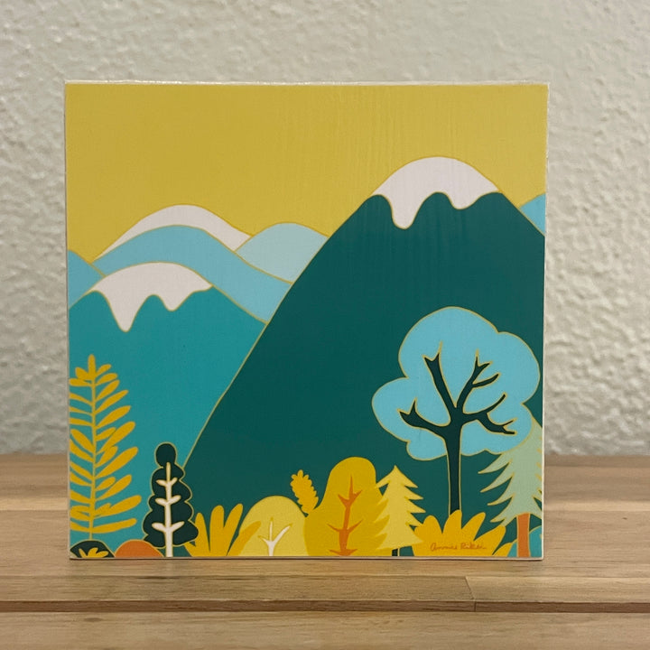 4" x 4" Asheville Inspired Art Block