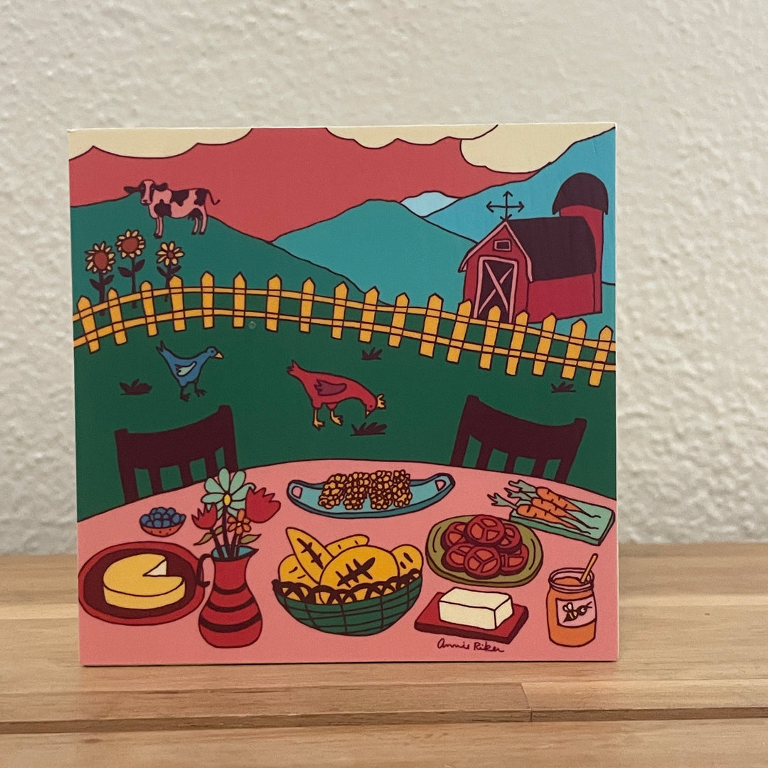 4" x 4" Asheville Inspired Art Block