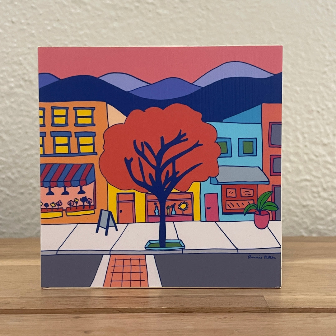 4" x 4" Asheville Inspired Art Block