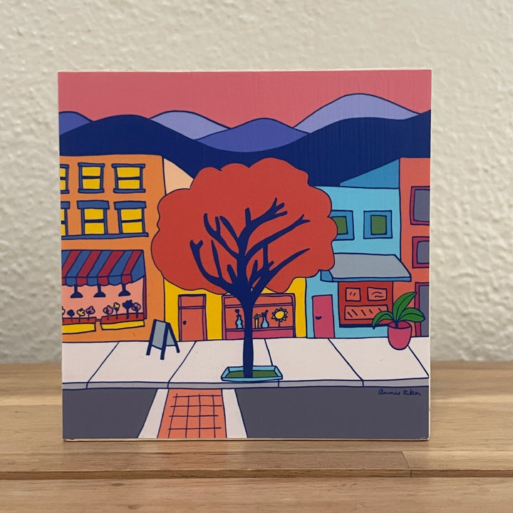 4" x 4" Asheville Inspired Art Block
