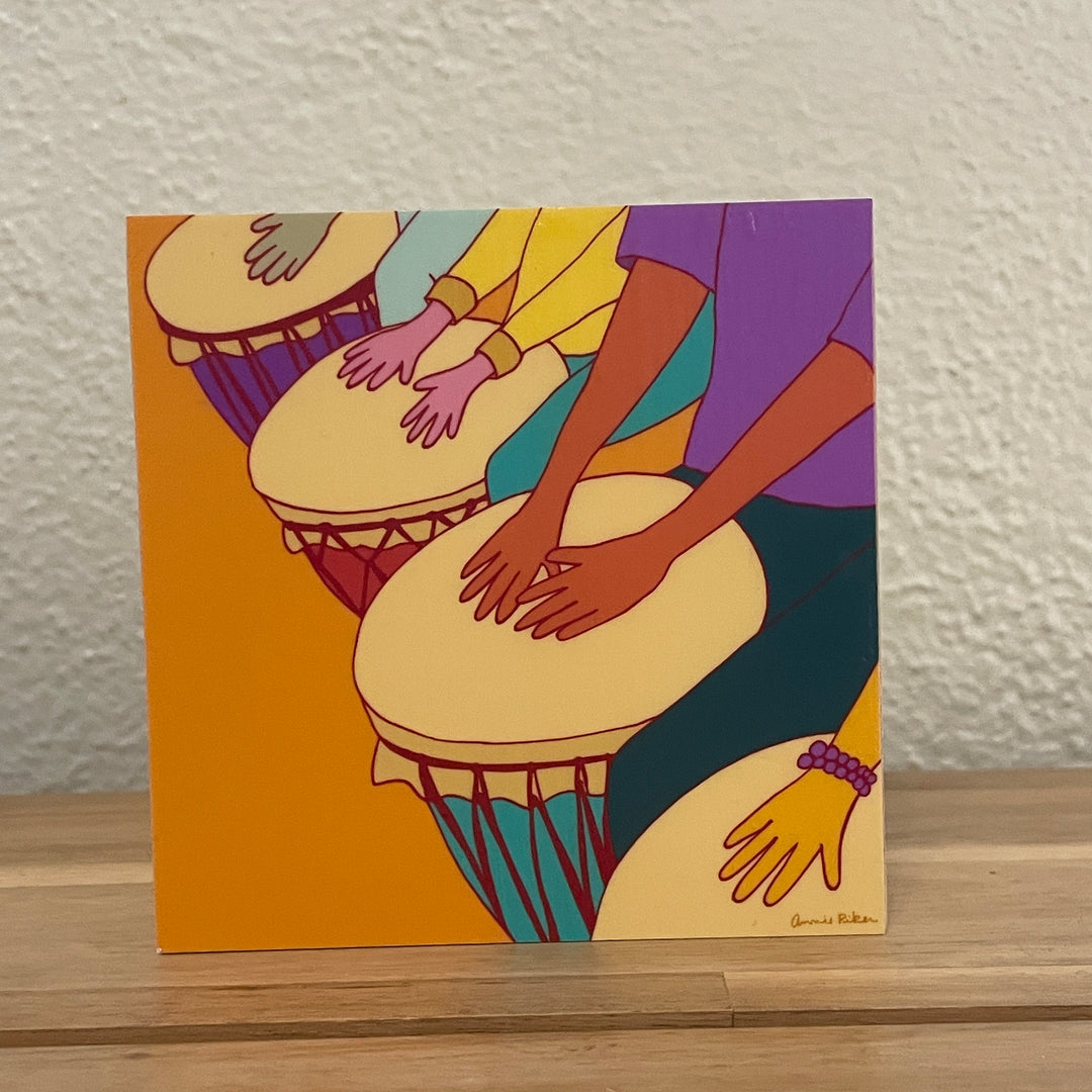 4" x 4" Asheville Inspired Art Block