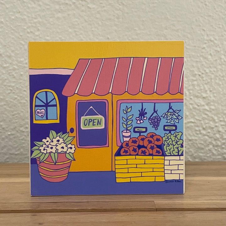 4" x 4" Asheville Inspired Art Block