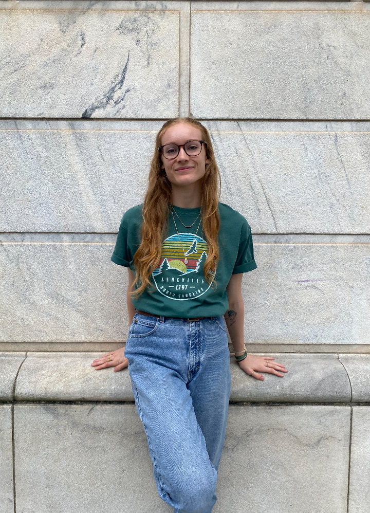 Sun Striped Asheville Short Sleeve Top - Mist Green