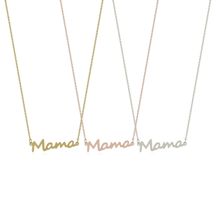 'Mama' Script Necklace