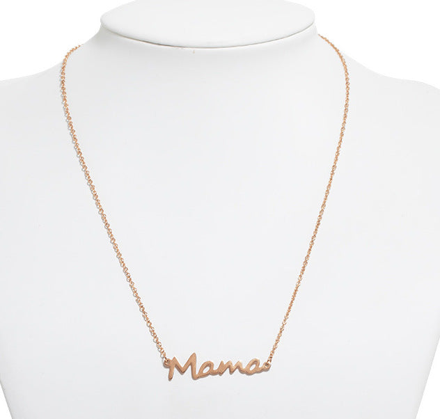 'Mama' Script Necklace
