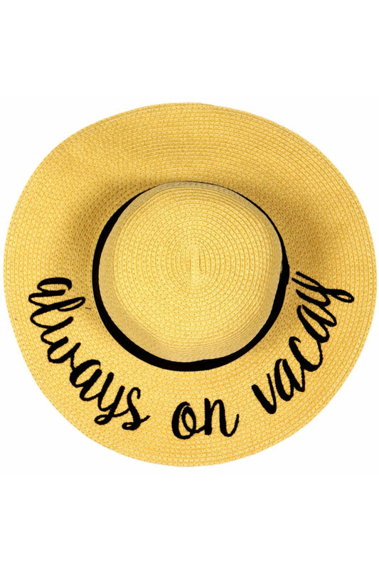 Embroidered Sun Hat