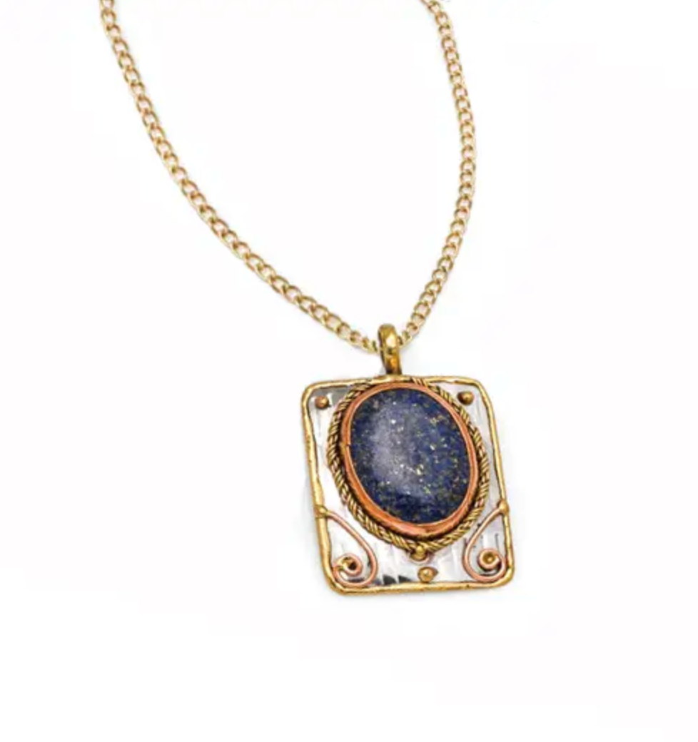Janya Pendant - Lapis Lazuli