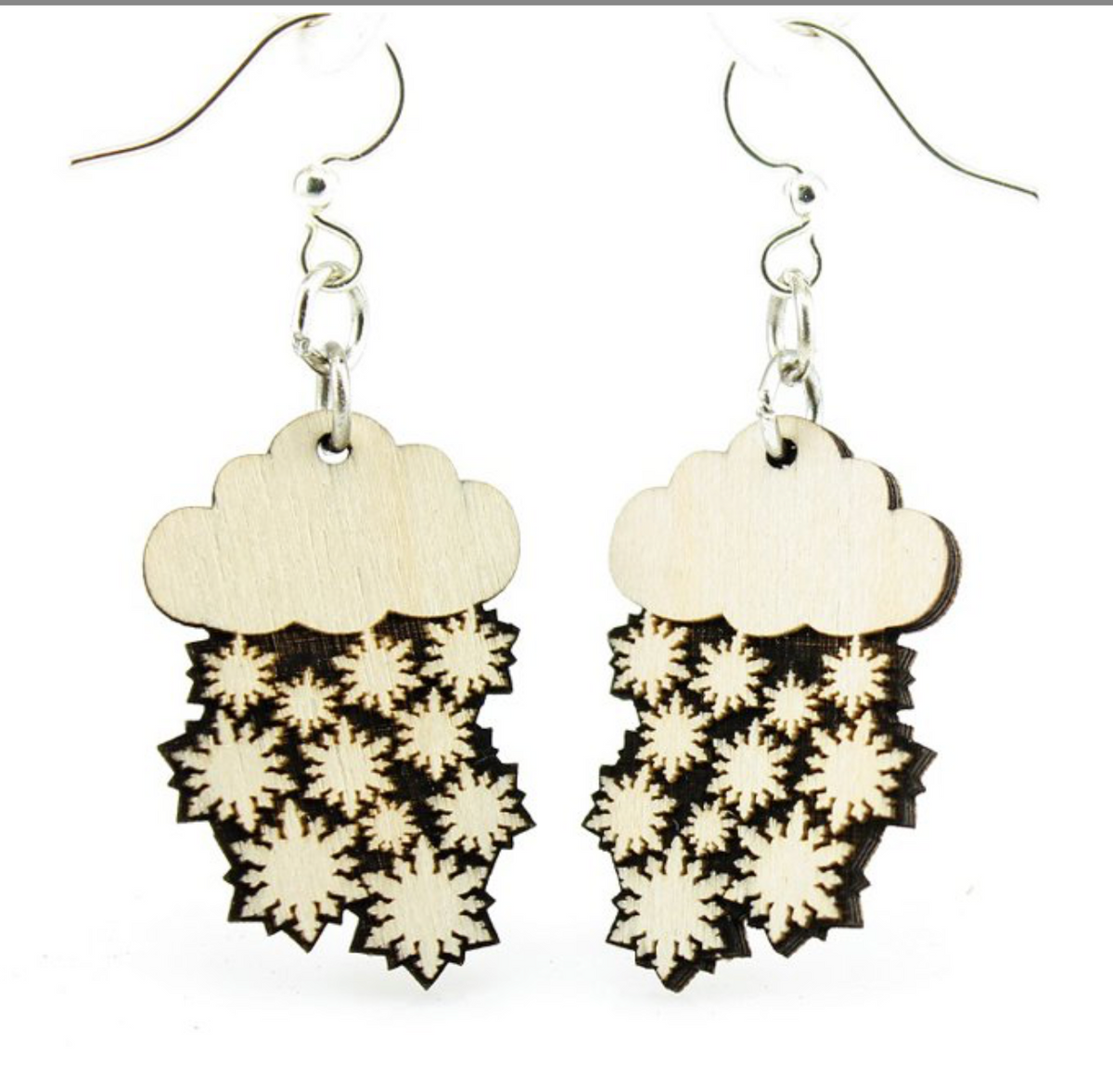 Green Tree Wooden Jewelry - Snow Cloud Blossom