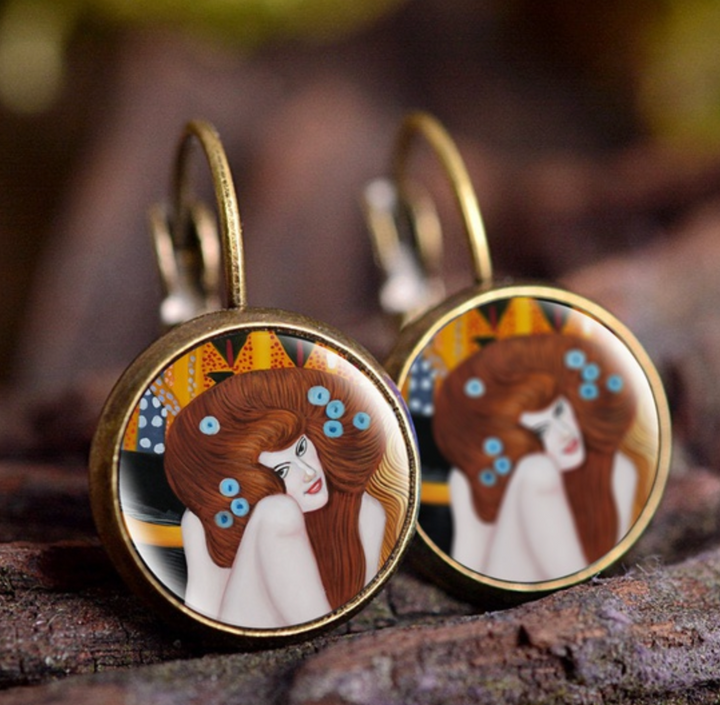 Painting Inspired Drop earrings