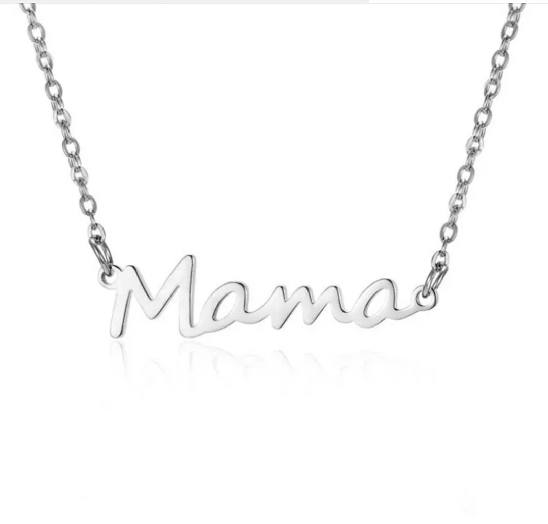 'Mama' Script Necklace