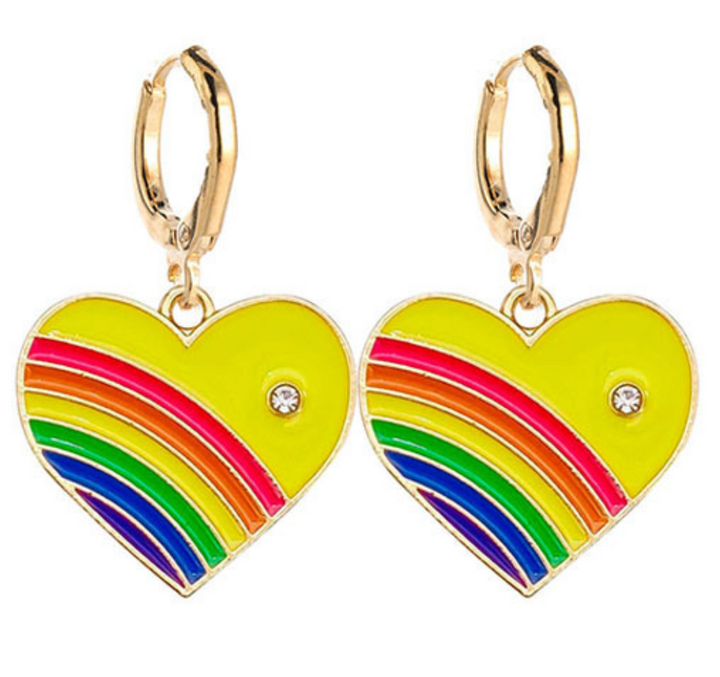 Rainbow Heart Huggies