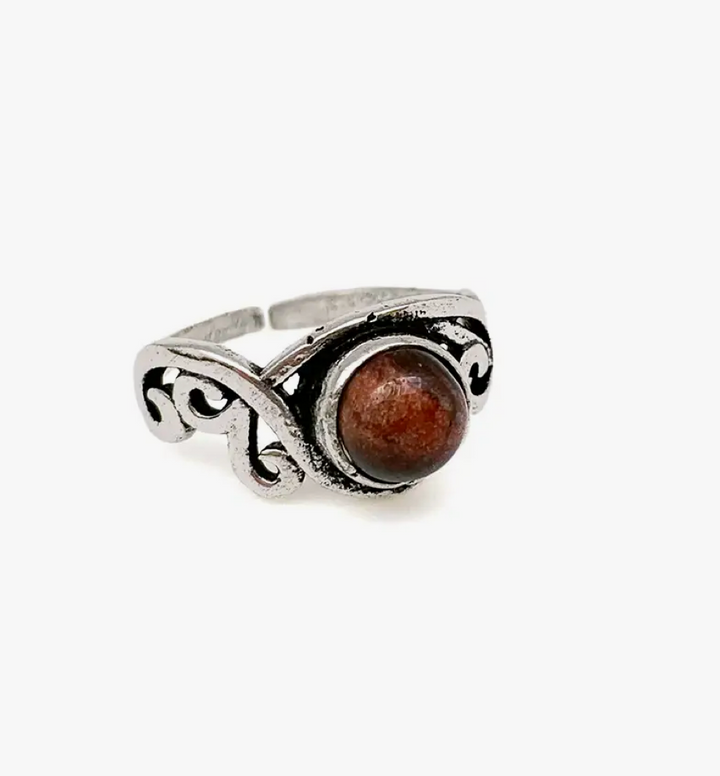 Dainty Gemstone Ring - Silver