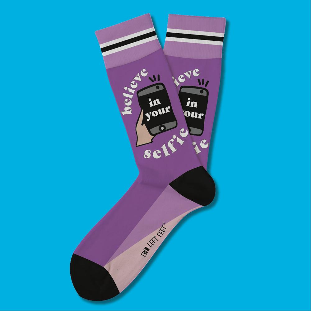 'Believe In Your selfie' Everyday Socks