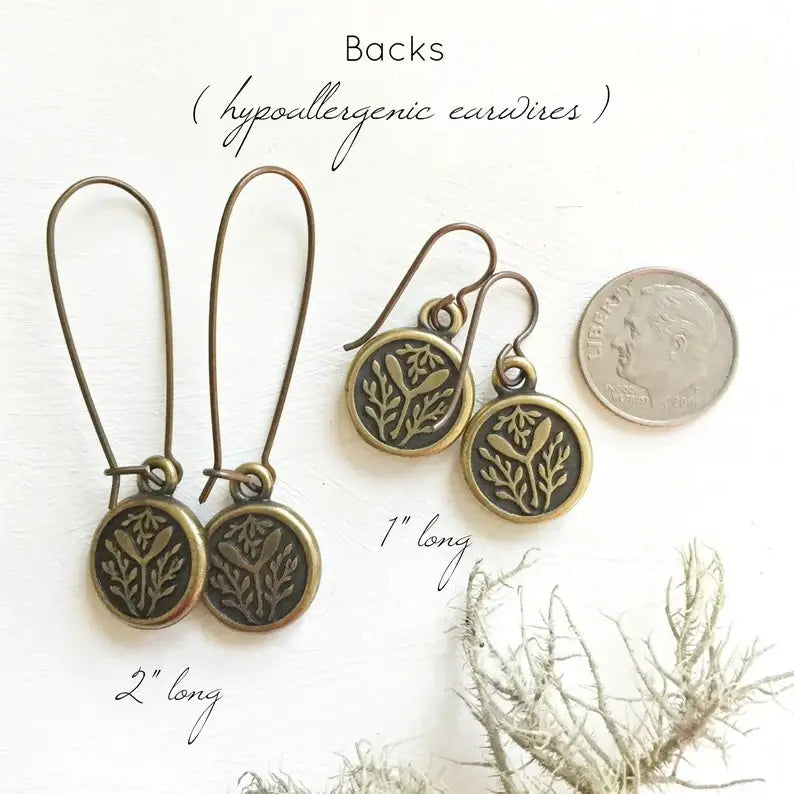 Seed & Sky Red Winged Blackbird Earrings