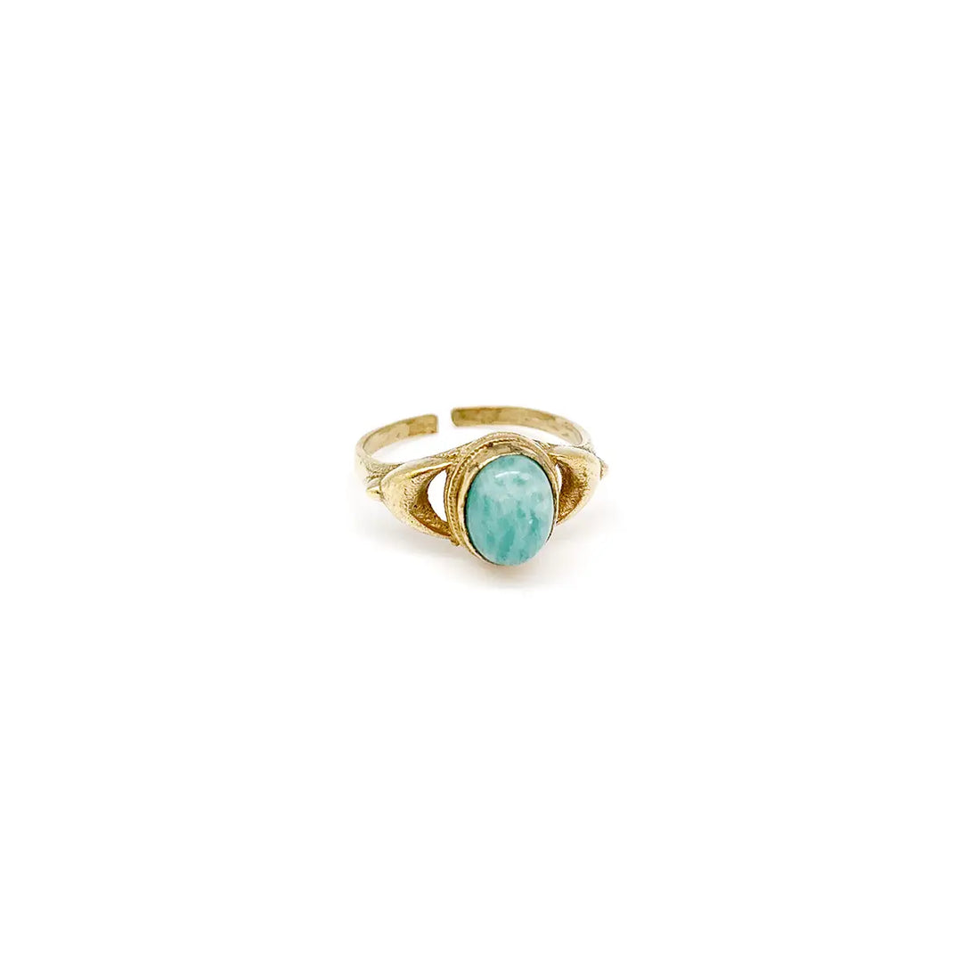 Dainty Gemstone Ring - Gold
