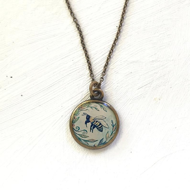 Seed & Sky Bee Necklace